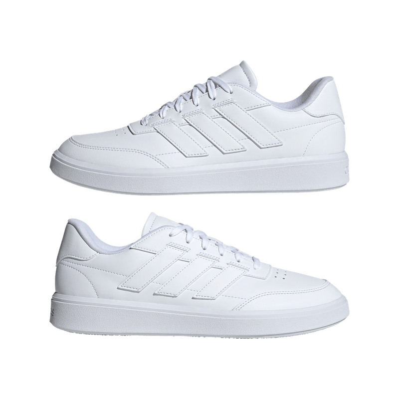 Tenis-adidas-para-hombre-Courtblock-para-moda-color-blanco.-Detalle-1