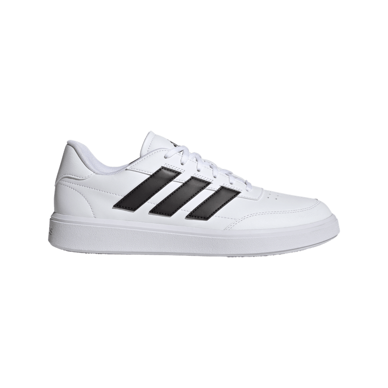 Tenis-adidas-para-hombre-Courtblock-para-moda-color-blanco.-Lateral-Externa-Derecha