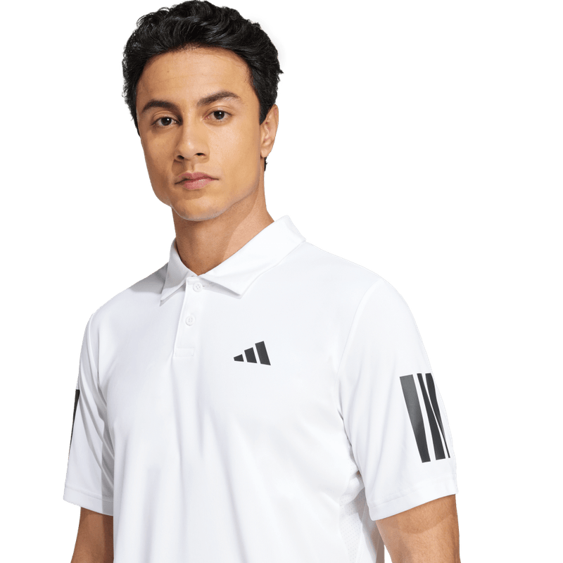Polo-adidas-para-hombre-Club-3Str-Polo-para-tenis-color-blanco.-Detalle-Posterior