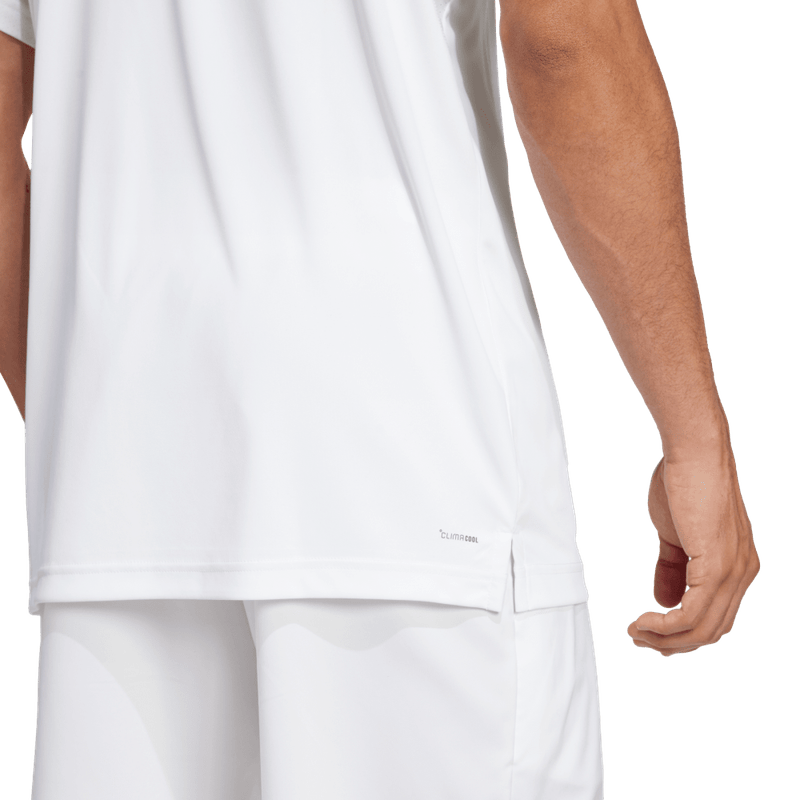 Polo-adidas-para-hombre-Club-3Str-Polo-para-tenis-color-blanco.-Detalle-Reflectivo-Modelo