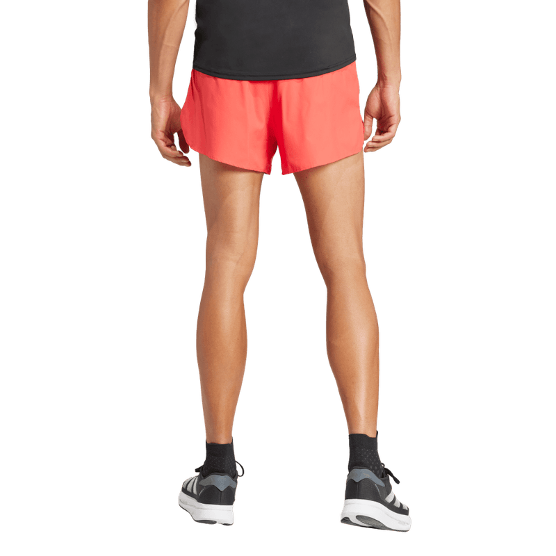 Pantaloneta-adidas-para-hombre-Adizero-E-Short-para-correr-color-rojo.-Detalle-Posterior