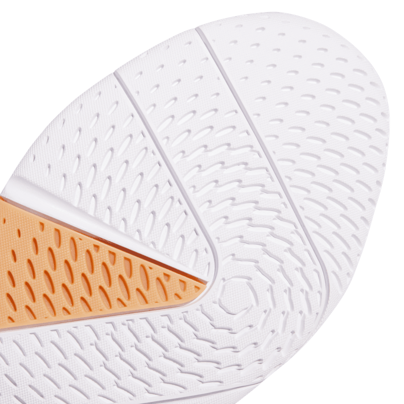 Tenis-adidas-para-mujer-Ligra-8-W-para-indoor-color-blanco.-Lateral-Y-Suela