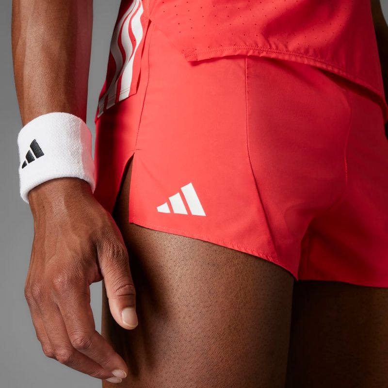 Pantaloneta-adidas-para-hombre-Adizero-E-Short-para-correr-color-rojo.-Detalle-3