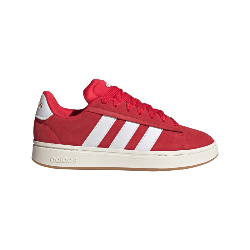 Tenis-adidas-para-hombre-Grand-Court-Alpha-0-para-moda-color-rojo.-Lateral-Externa-Derecha