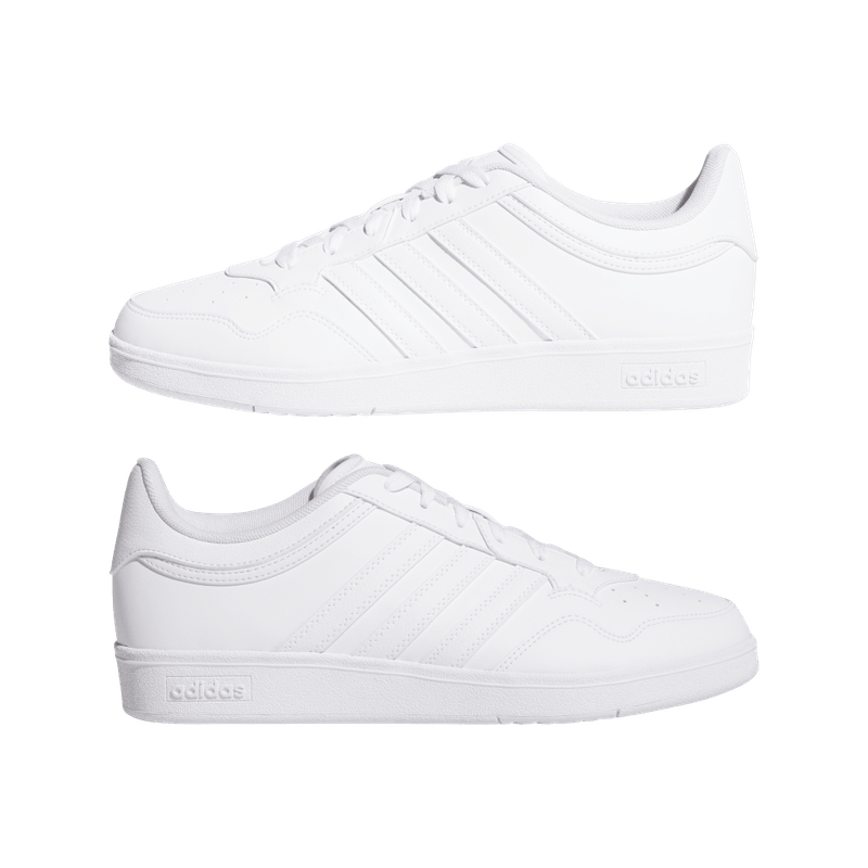 Tenis-adidas-unisex-Hoops-4.0-para-baloncesto-color-blanco.-Detalle-1