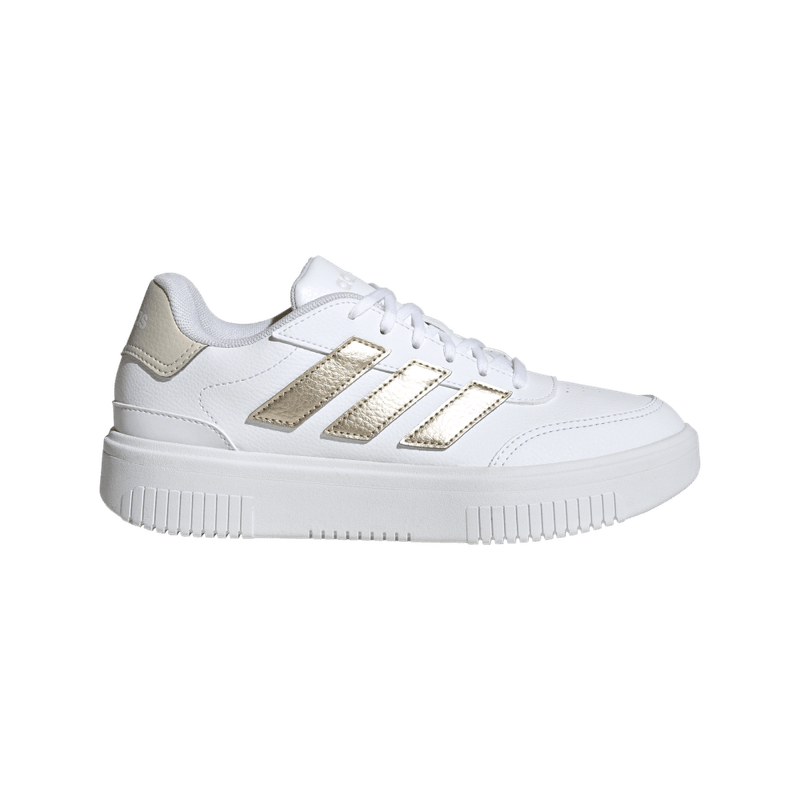 Tenis-adidas-para-mujer-Courtblock-Bold-para-moda-color-blanco.-Lateral-Externa-Derecha