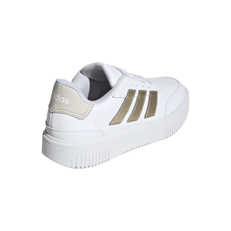 Tenis-adidas-para-mujer-Courtblock-Bold-para-moda-color-blanco.-Par-Laterales