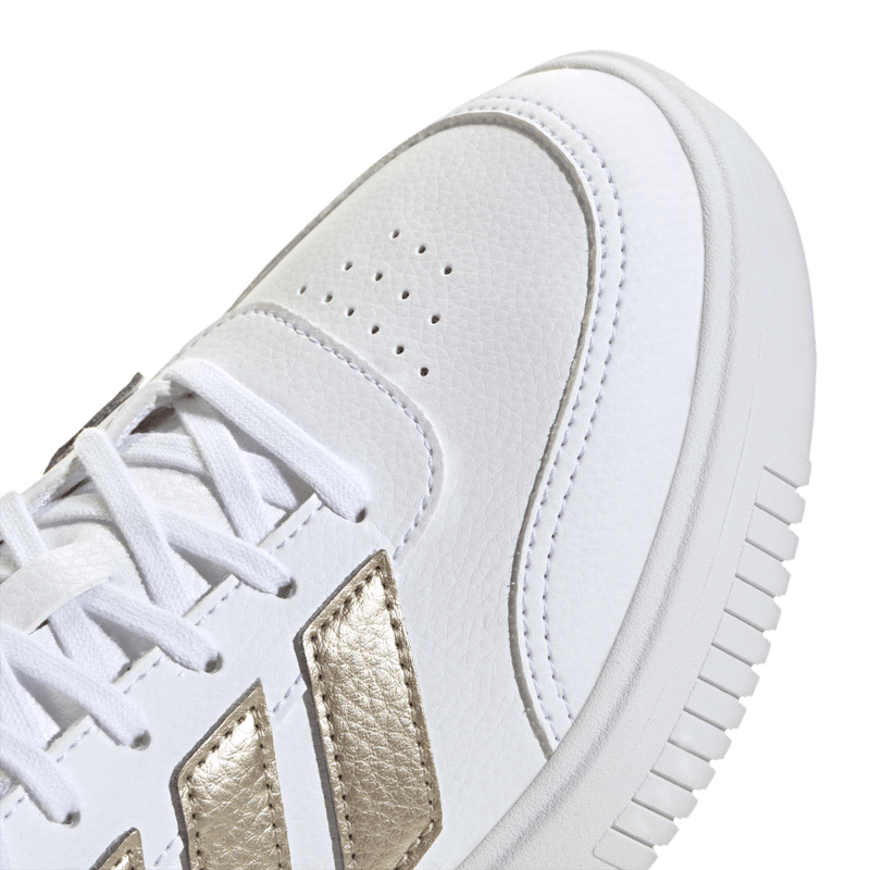 Tenis-adidas-para-mujer-Courtblock-Bold-para-moda-color-blanco.-Par-Laterales