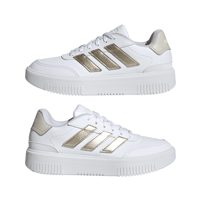Tenis-adidas-para-mujer-Courtblock-Bold-para-moda-color-blanco.-Detalle-1