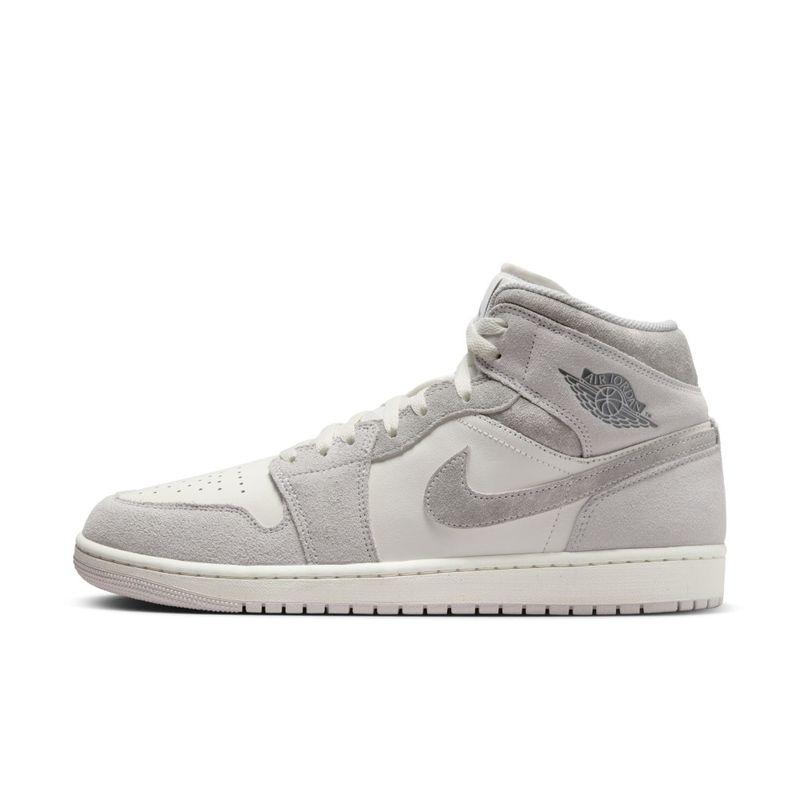 Tenis-nike-para-hombre-Air-Jordan-1-Mid-Se-para-moda-color-gris.-Lateral-Interna-Izquierda