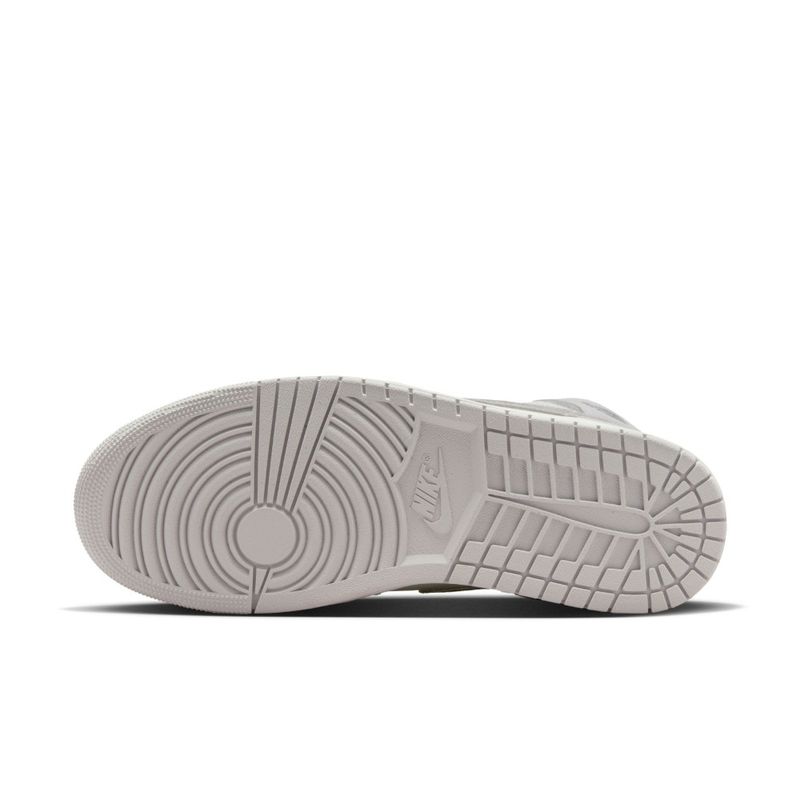 Tenis-nike-para-hombre-Air-Jordan-1-Mid-Se-para-moda-color-gris.-Capellada