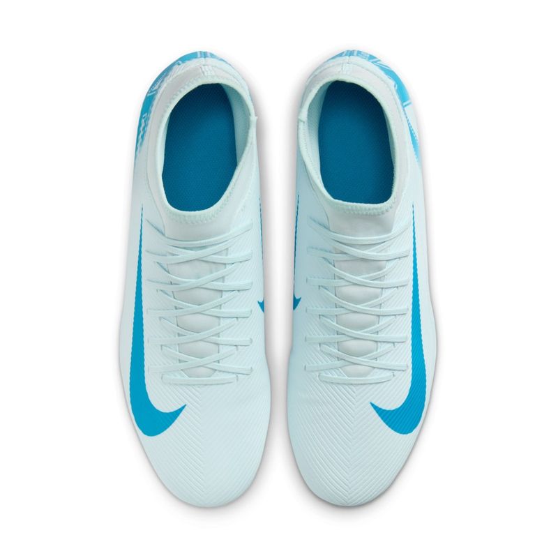 Guayos-nike-para-hombre-Superfly-10-Club-Fg-Mg-para-futbol-color-azul.-Capellada