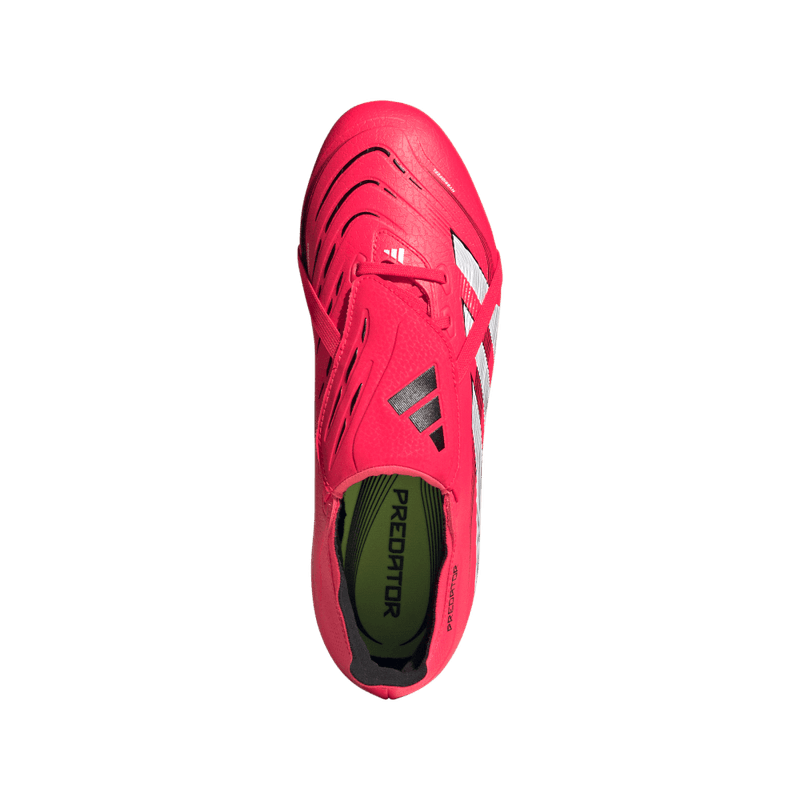 Guayos-adidas-para-hombre-Predator-League-Ft-para-futbol-color-rojo.-Vista-Lateral-Pares