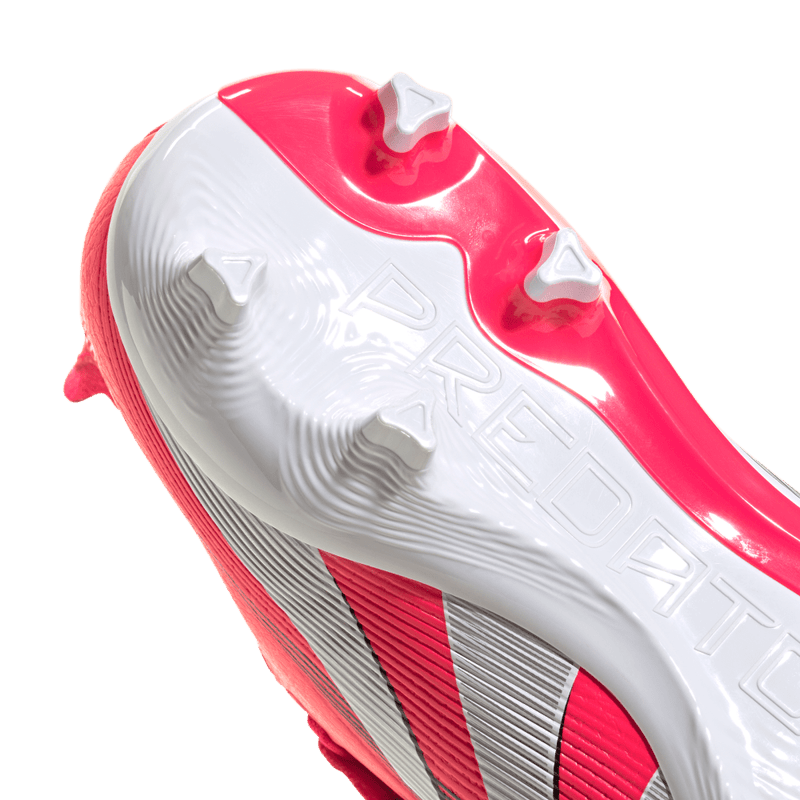 Guayos-adidas-para-hombre-Predator-League-Ft-para-futbol-color-rojo.-Lateral-Y-Suela