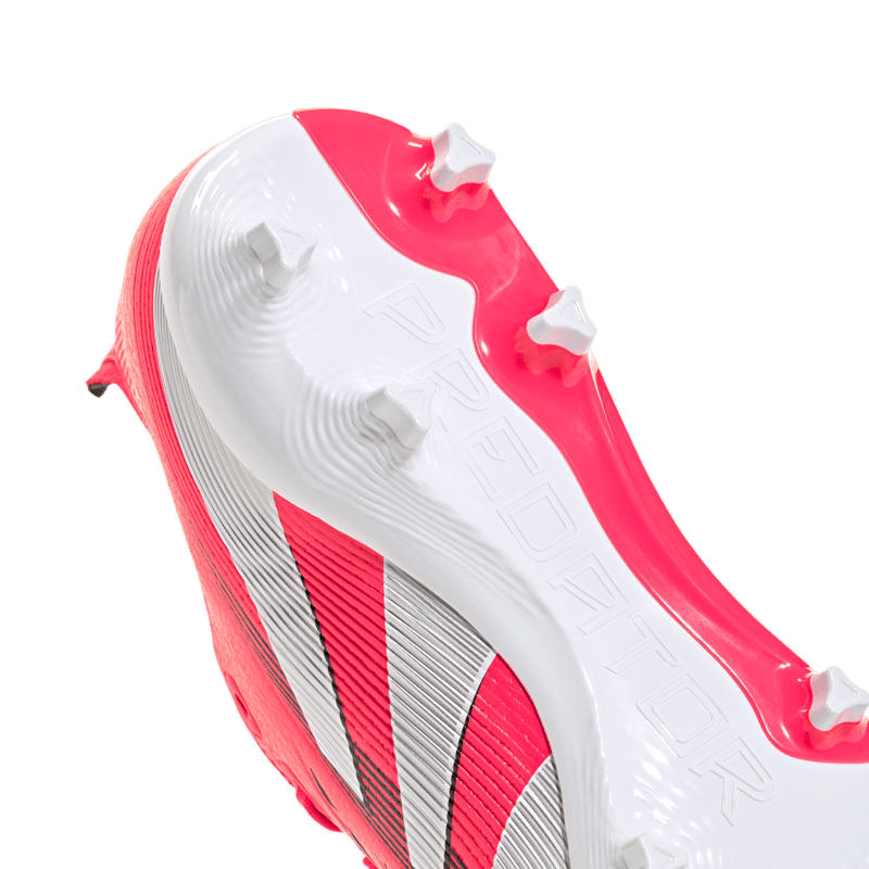 Guayos-adidas-para-hombre-Predator-League-Fg--para-futbol-color-rojo.-Lateral-Y-Suela