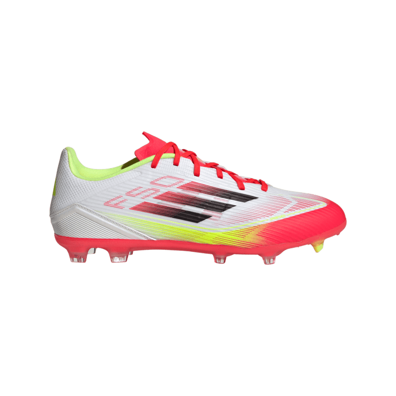 Guayos-adidas-para-hombre-F50-League-Fg-Mg-para-futbol-color-blanco.-Lateral-Externa-Derecha