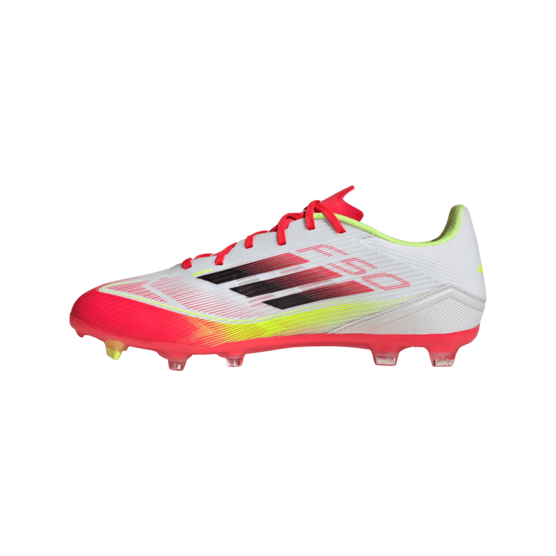 Guayos-adidas-para-hombre-F50-League-Fg-Mg-para-futbol-color-blanco.-Talon
