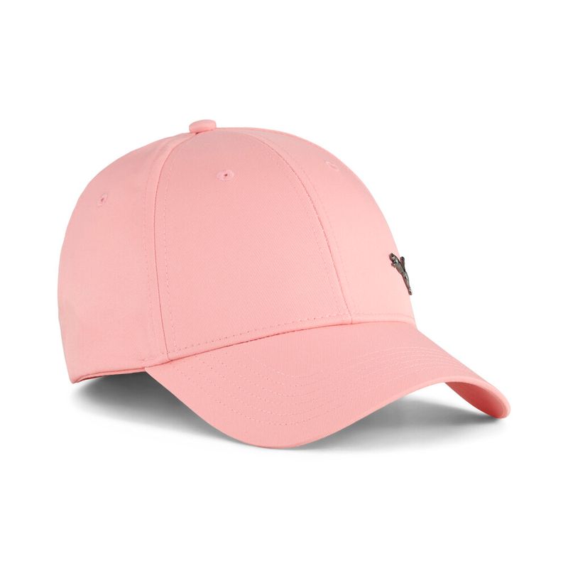 Gorra-puma-para-hombre-Ess-Metal-Puma-Cat-Bb-Cap-para-moda-color-rosado.-Frente-Sin-Modelo
