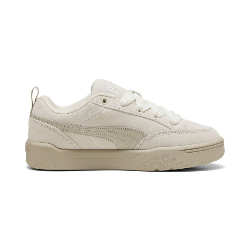 Tenis-puma-para-mujer-Park-Lifestyle-Raw-Wns-para-moda-color-blanco.-Lateral-Externa-Derecha
