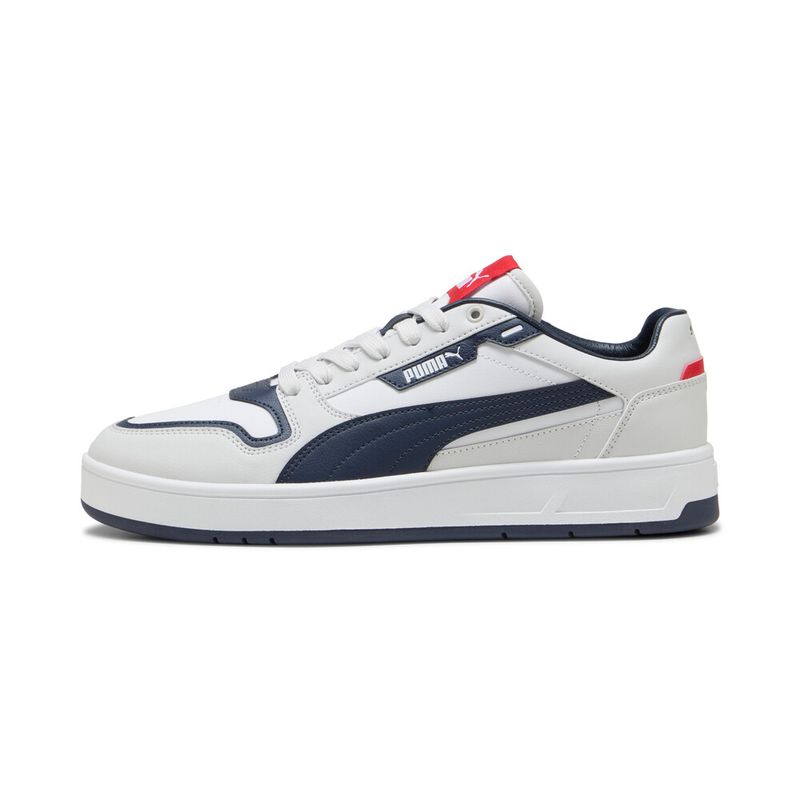 Tenis-puma-para-hombre-Court-Classic-Street-para-moda-color-blanco.-Lateral-Interna-Derecha