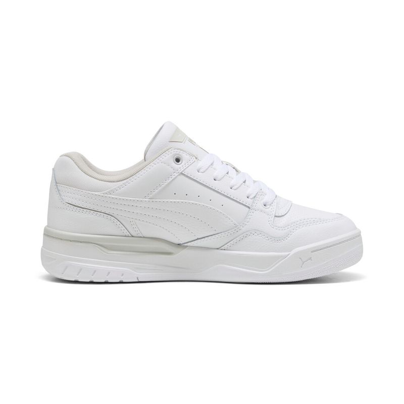 Tenis-puma-para-hombre-Rebound-Retro-para-moda-color-blanco.-Lateral-Externa-Derecha