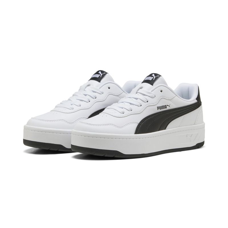 Tenis-puma-para-mujer-Court-Lally-Skye-Wns-para-moda-color-blanco.-Par-Alineados