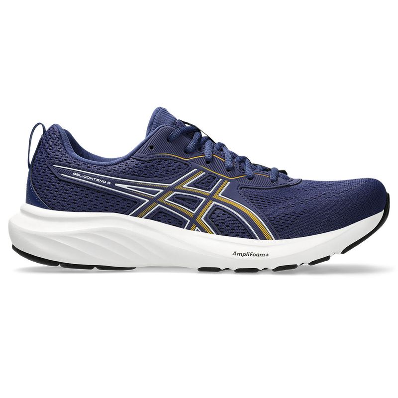 Tenis-asics-para-hombre-Gel-Contend-9-para-correr-color-azul.-Lateral-Externa-Derecha