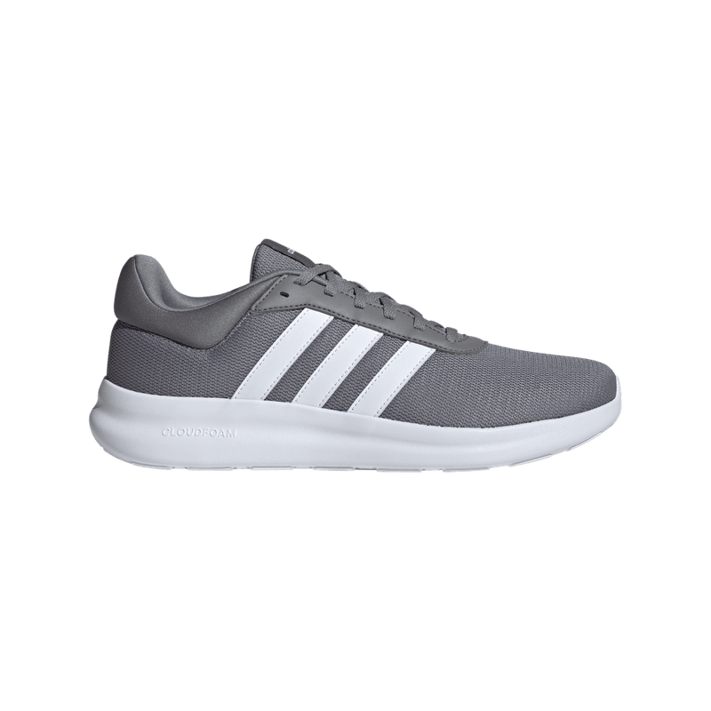 Tenis-adidas-para-hombre-Lite-Racer-4.0-para-moda-color-gris.-Lateral-Externa-Derecha
