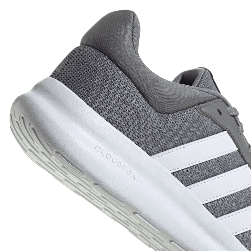 Tenis-adidas-para-hombre-Lite-Racer-4.0-para-moda-color-gris.-Lateral-Y-Suela