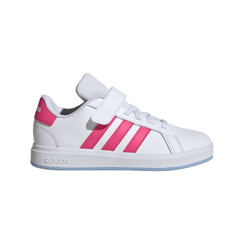Tenis-adidas-unisex-Grand-Court-2.0-El-para-moda-color-blanco.-Lateral-Externa-Derecha