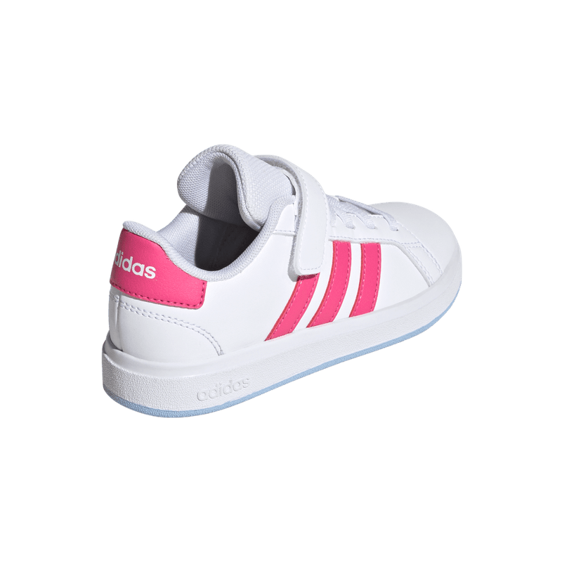 Tenis-adidas-unisex-Grand-Court-2.0-El-para-moda-color-blanco.-Par-Laterales