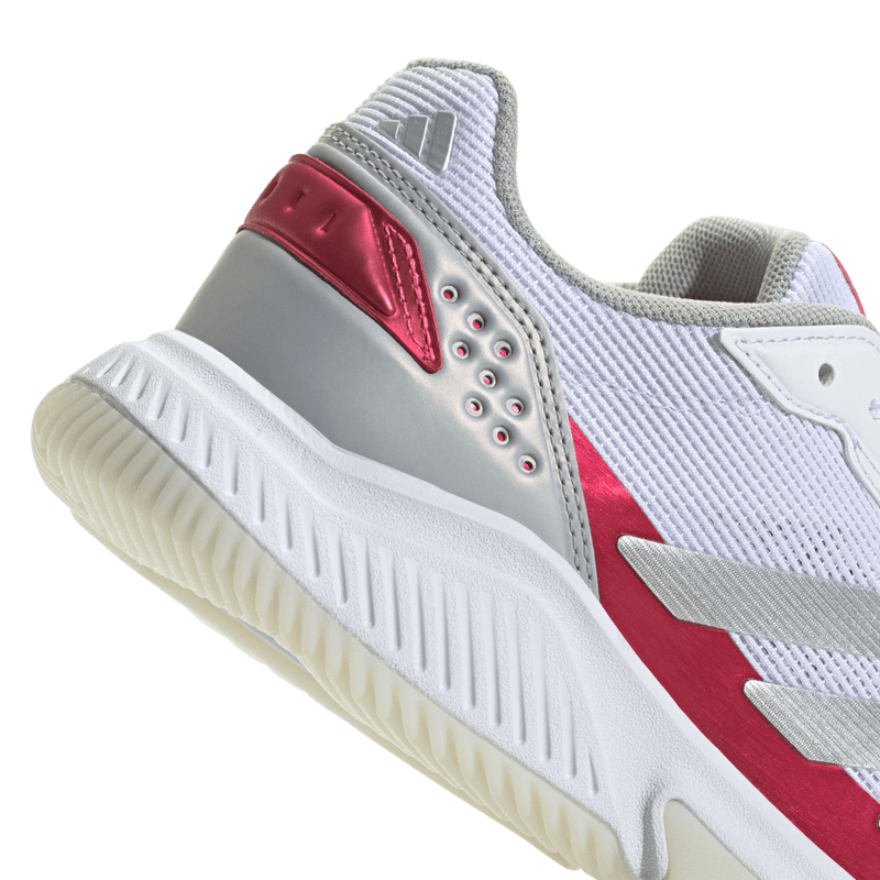Tenis-adidas-para-mujer-Courtquick-Padel-W-para-tenis-color-blanco.-Lateral-Y-Suela