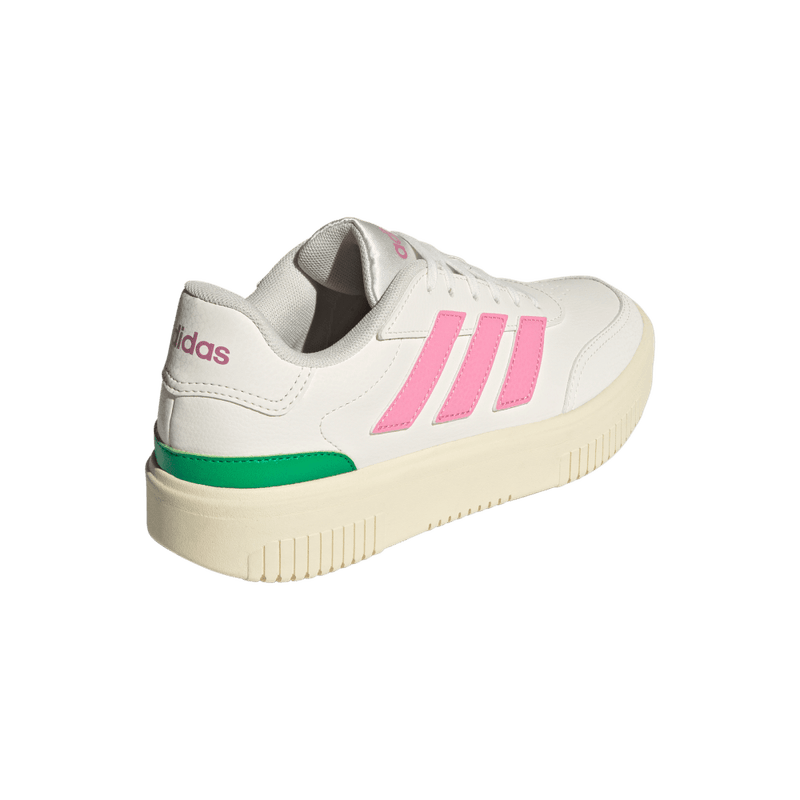 Tenis-adidas-para-mujer-Courtblock-Bold-para-moda-color-blanco.-Par-Laterales