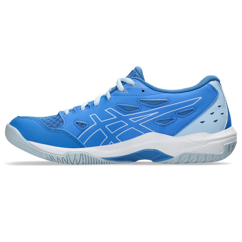 Tenis-asics-para-mujer-Gel-Rocket-11-para-indoor-color-azul.-Lateral-Externa-Izquierda
