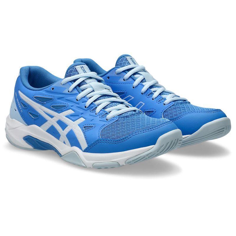 Tenis-asics-para-mujer-Gel-Rocket-11-para-indoor-color-azul.-Par-Alineados