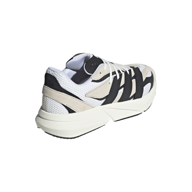 Tenis-adidas-para-hombre-Lightblaze-para-moda-color-beige.-Par-Laterales