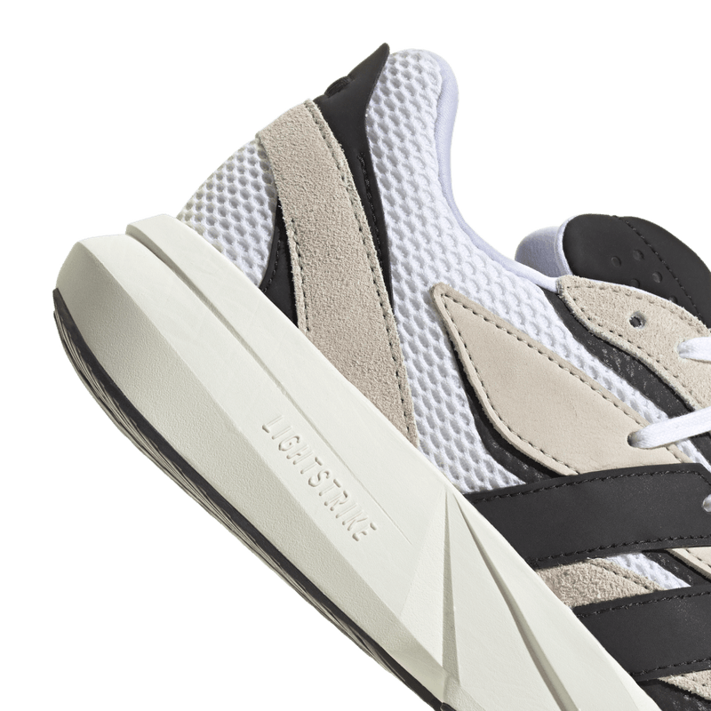 Tenis-adidas-para-hombre-Lightblaze-para-moda-color-beige.-Par-Laterales