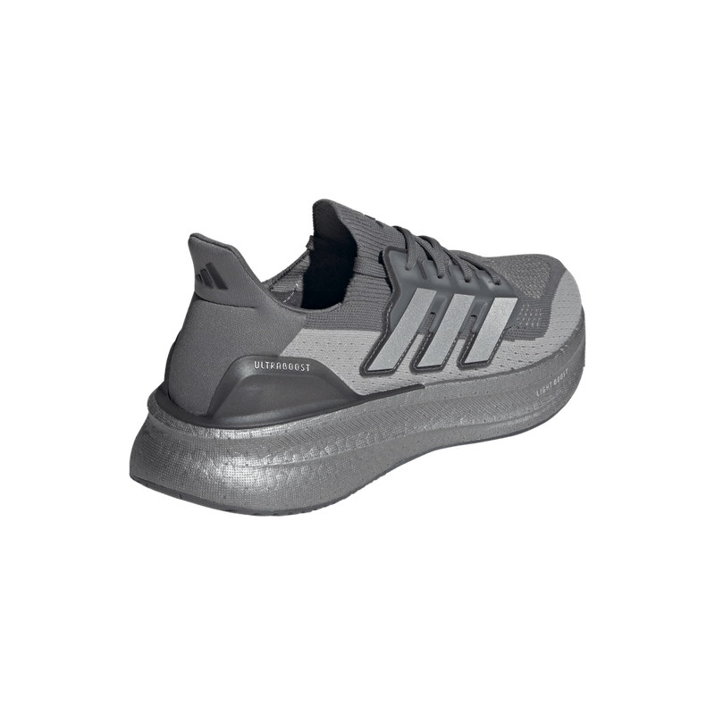 Tenis-adidas-para-hombre-Ultraboost-5-para-correr-color-gris.-Par-Laterales