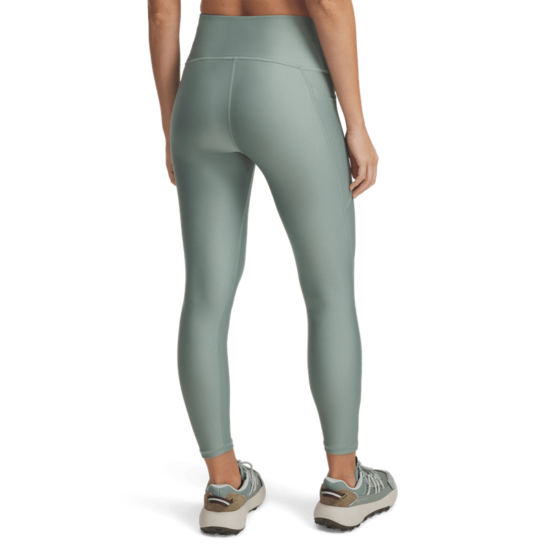 Licra-under-armour-para-mujer-Tech-Hi-Ankle-Leg-para-entrenamiento-color-verde.-Reverso-Sin-Modelo