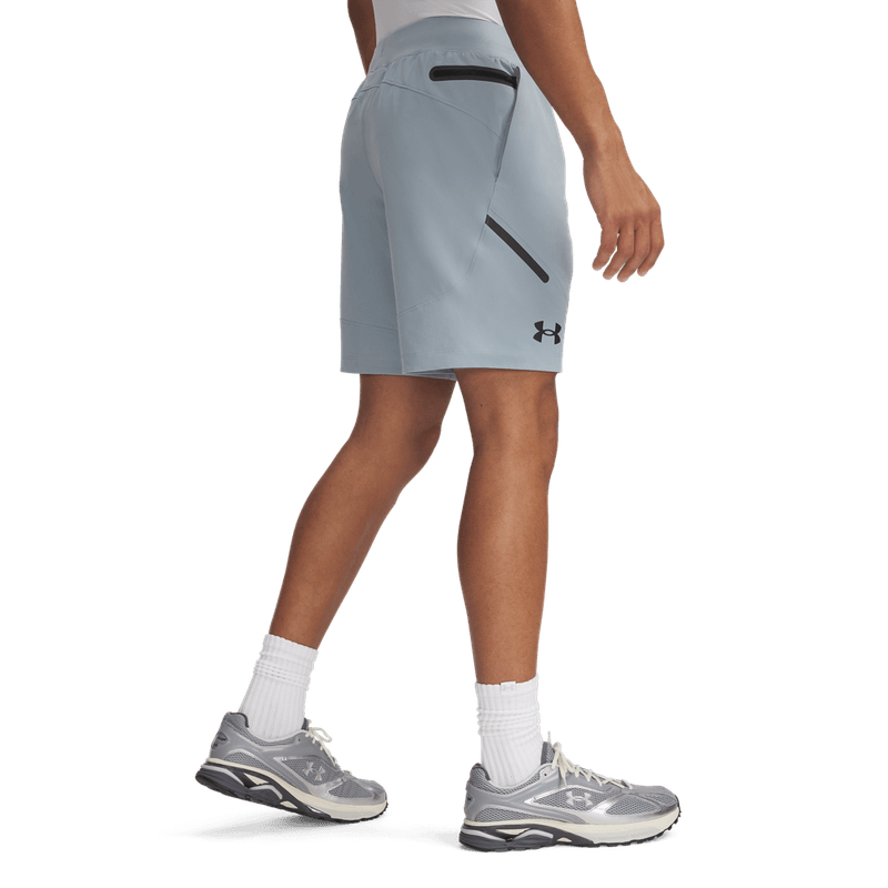 Pantaloneta-under-armour-para-hombre-Ua-Unstoppable-Shorts-para-moda-color-azul.-Reverso-Sin-Modelo