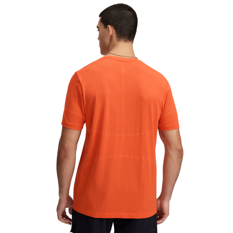 Camiseta-Manga-Corta-under-armour-para-hombre-Ua-Vanish-Elite-Seamless-Ss-para-entrenamiento-color-naranja.-Reverso-Sin-Modelo