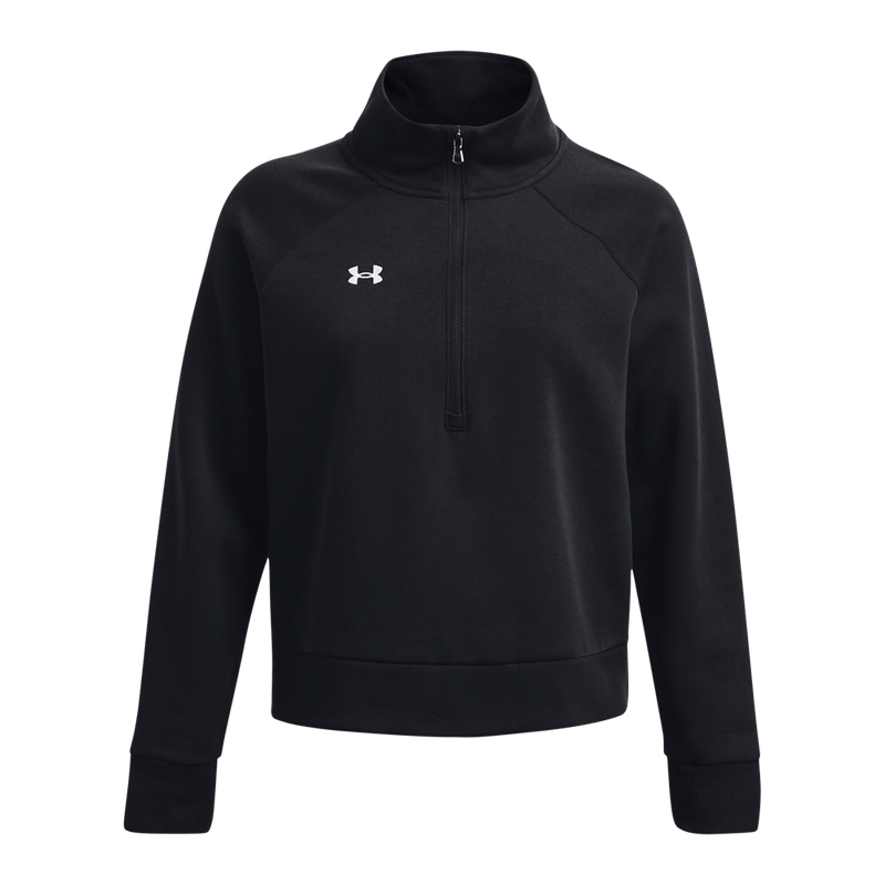 Hoodie-under-armour-para-mujer-Ua-Rival-Fleece-Hz-para-moda-color-negro.-Frente-Sin-Modelo