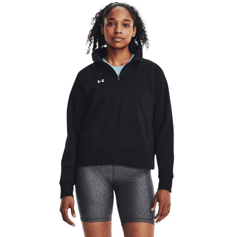 Hoodie-under-armour-para-mujer-Ua-Rival-Fleece-Hz-para-moda-color-negro.-Frente-Sin-Modelo