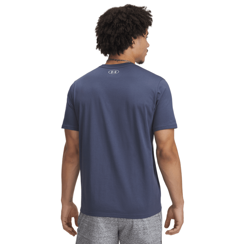 Camiseta-Manga-Corta-under-armour-para-hombre-Ua-Pjt-Rck-Brahma-Bull-Ss-para-moda-color-gris.-Reverso-Sin-Modelo
