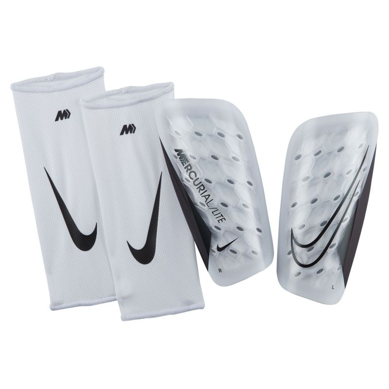 Canilleras-nike-para-hombre-Nk-Merc-Lite-para-futbol-color-blanco.-Frente-Sin-Modelo