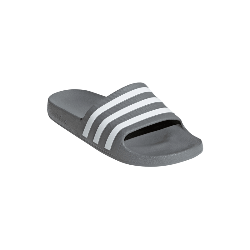 Tenis-adidas-unisex-Adilette-Aqua-para-moda-color-gris.-Par-Alineados