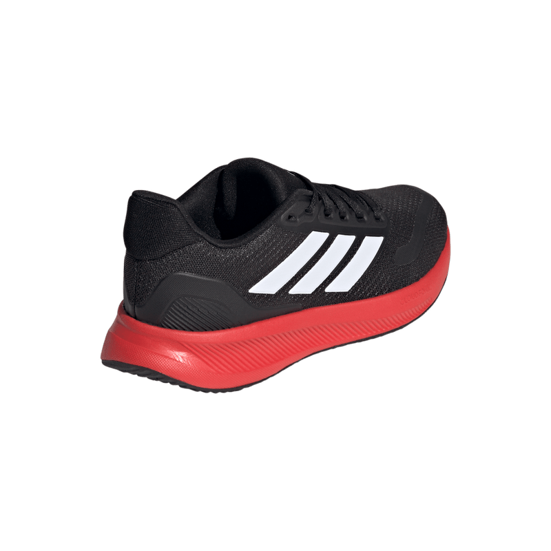 Tenis-adidas-para-niño-Runfalcon-5-J-para-correr-color-negro.-Par-Laterales