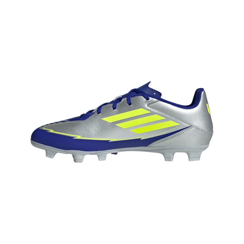Guayos-adidas-unisex-F50-Club-Fg-Mg-Mess-para-futbol-color-gris.-Talon