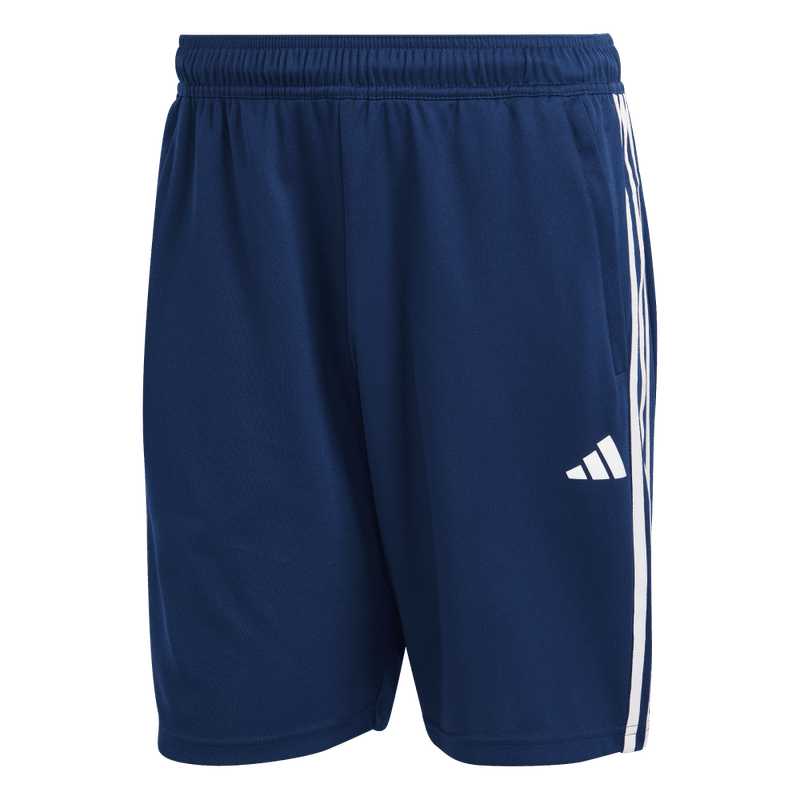 Pantaloneta-adidas-para-hombre-Tr-Es-Piq-3Sho-para-entrenamiento-color-azul.-Frontal-Sobre-Modelo