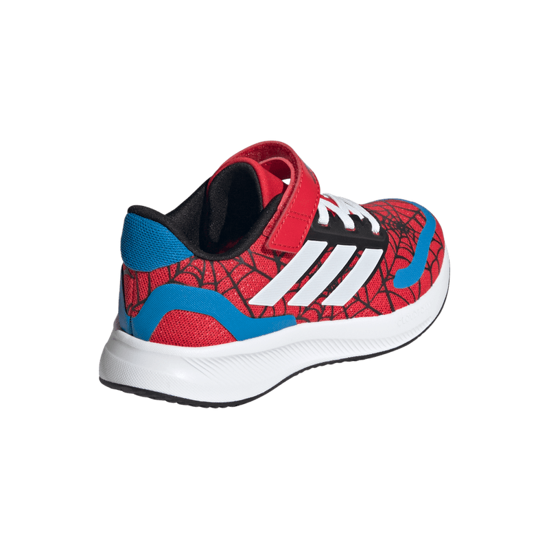 Tenis-adidas-unisex-Runfalcon-Spider-Ma-para-correr-color-rojo.-Par-Laterales